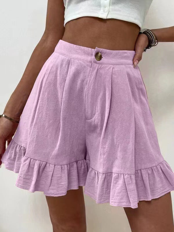 Elegant Ruffled Shorts for Women