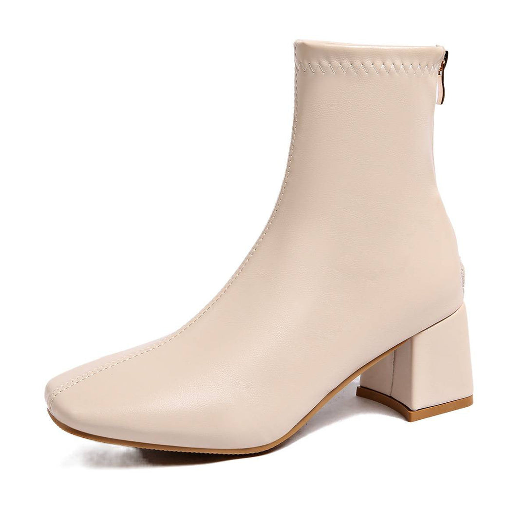 Women's Elegant Ankle Boots with Block Heels Mune Fashion 1787605928