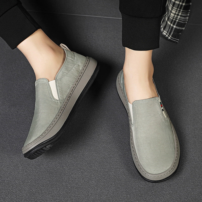 Men's Minimalist Slip-On City Sneaker made of microfiber with shock-absorbing comfort sole Mune Fashion