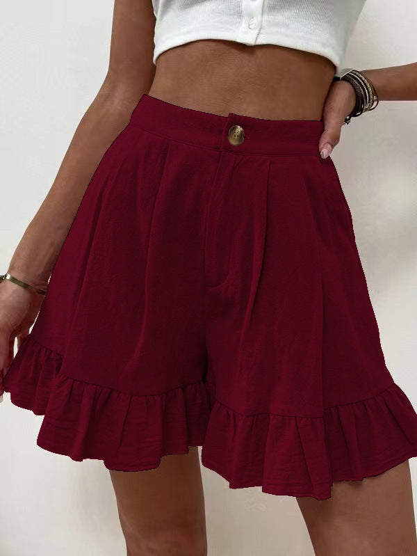 Elegant Ruffled Shorts for Women