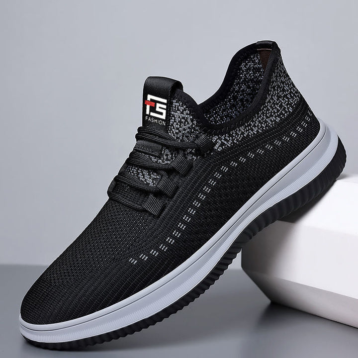 Men's Lightweight Knitted Performance Sneaker with Sock-Like Shaft and Flexible Grip Sole Mune Fashion