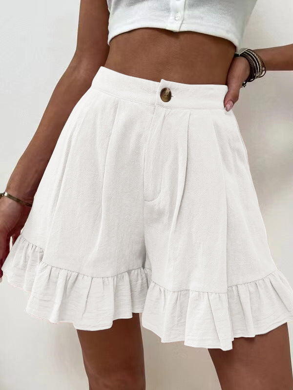 Elegant Ruffled Shorts for Women