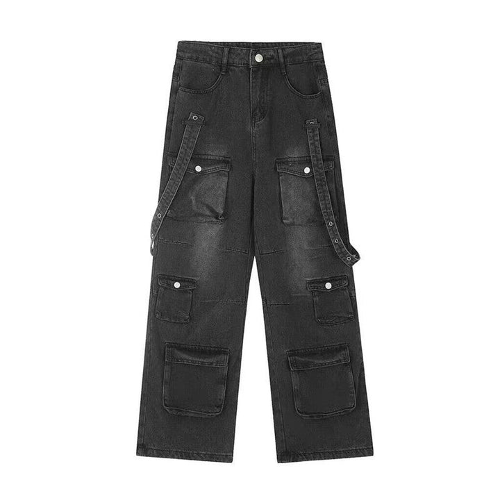 Men's Casual Denim Pants with Innovative Pockets Mune Fashion