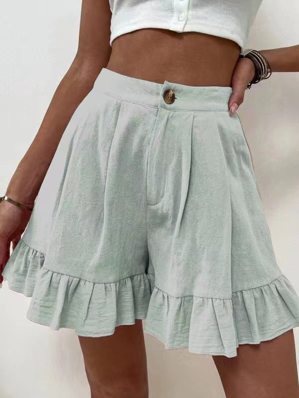 Elegant Ruffled Shorts for Women
