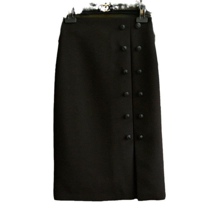 Women Elegant Pencil Skirt with Button Details Mune Fashion 1789268812