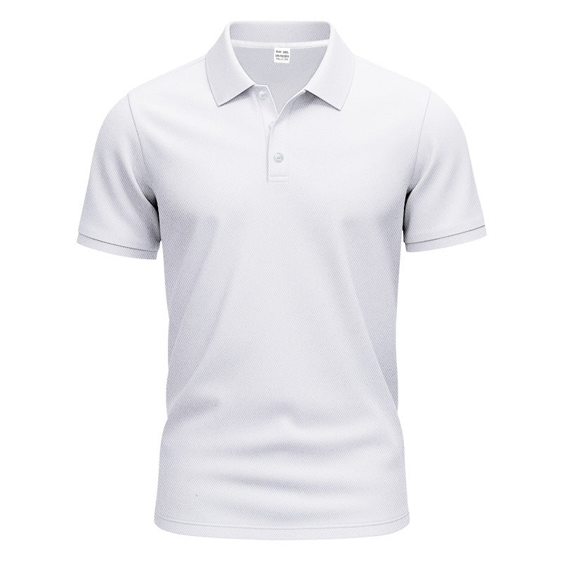 Men's breathable piqué polo shirt short sleeve with button placket Mune Fashion