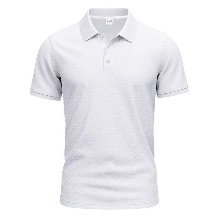 Men's breathable piqué polo shirt short sleeve with button placket Mune Fashion