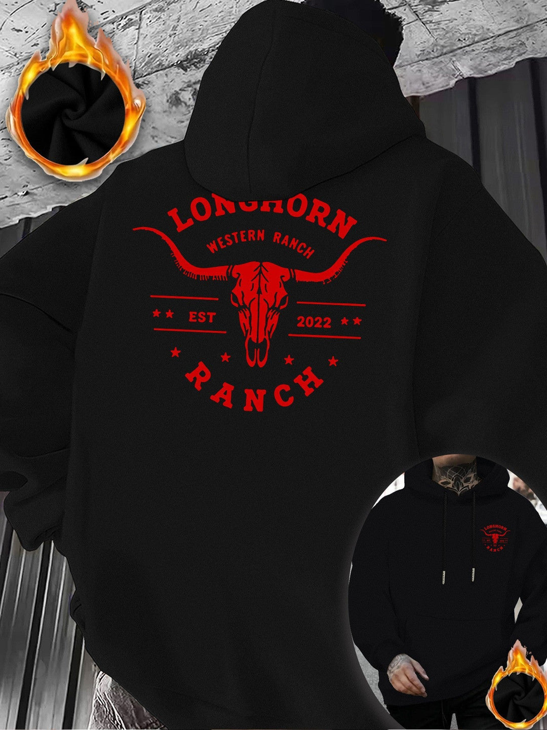 Men's Comfortable Hoodie with Distinctive Print Mune Fashion