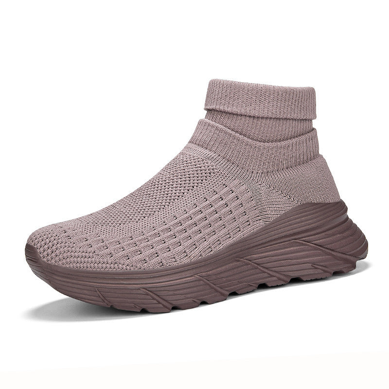 Women's High-Performance Running Shoes with Breathable Knit Upper