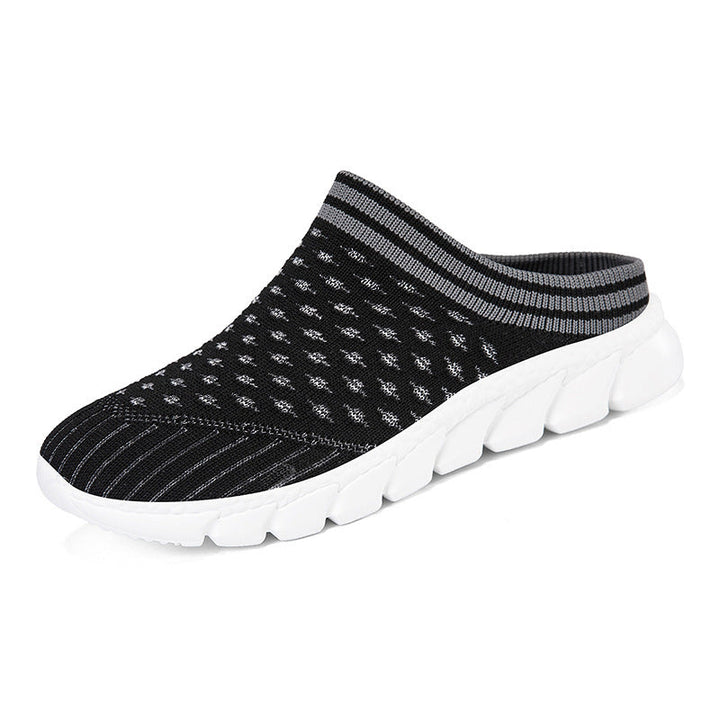 Women's knitted mule with sock-like shaft and cushioned segment outsole Mune Fashion