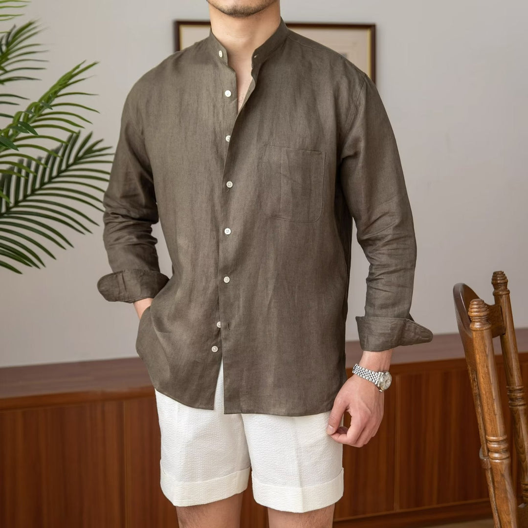 Men's Elegant Long Sleeve Business Shirt Mune Fashion