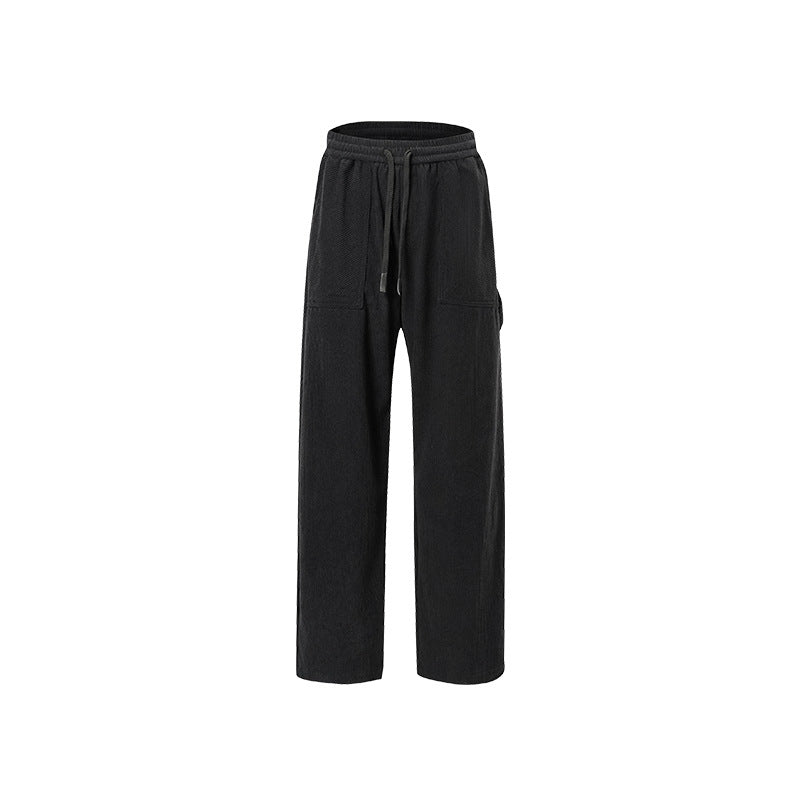 Damen Cordhose mit weitem Bein, elastischem Bund und aufgesetzten Taschen Mune Fashion