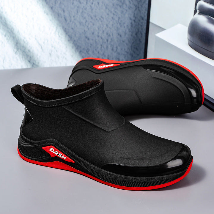 Men's waterproof insulated ankle boots with non-slip tread sole Mune Fashion