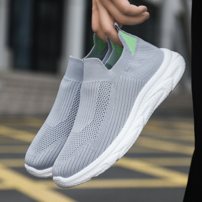 Women's Breathable Slip-On Running Shoes with Flexible Upper