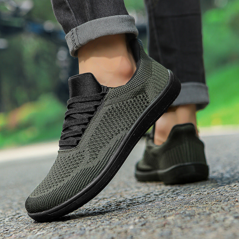 Men's knitted slip-on sneakers with sock-like upper and flexible comfort sole Mune Fashion