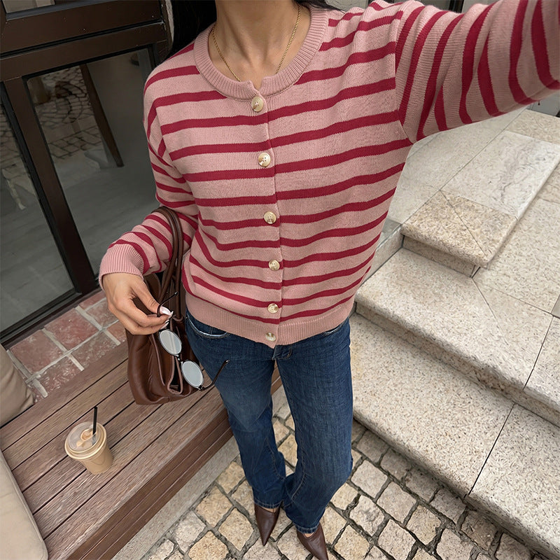Women's Stylish Cardigan with Button Design Mune Fashion