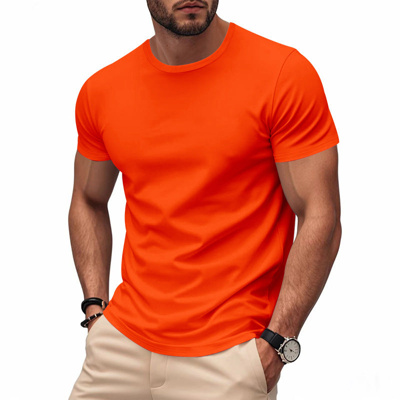 Men's lightweight short sleeve functional shirt with round neck, quick-drying stretch fabric and flat seams Mune Fashion