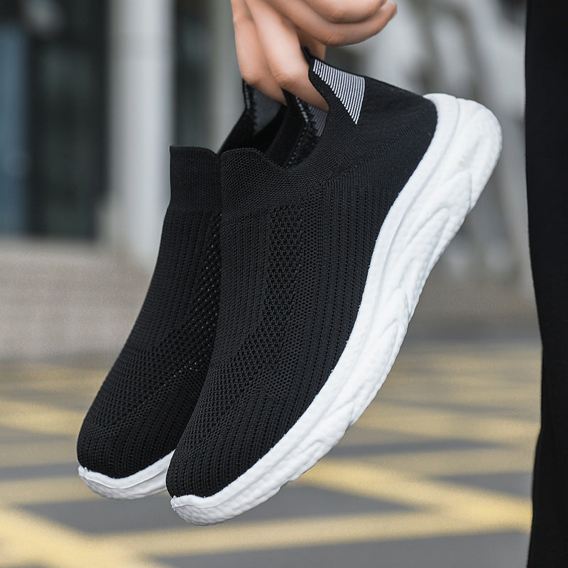 Women's Breathable Slip-On Running Shoes with Flexible Upper