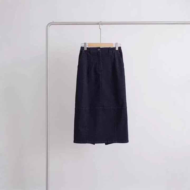 Women Elegant Cut Midi Skirt Mune Fashion