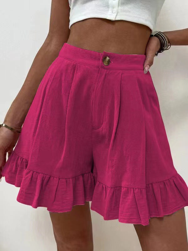 Elegant Ruffled Shorts for Women