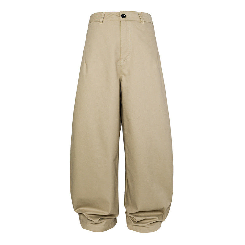 Women High Waist Culotte Pants made of heavy cotton blend with folded waistband Mune Fashion