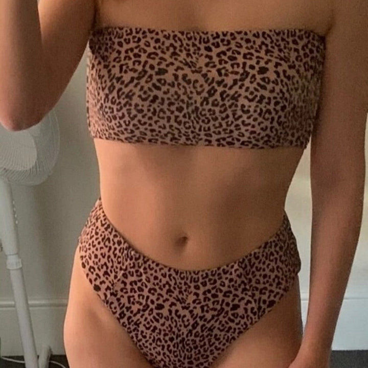Women's bandeau bikini with high leg cut Mune Fashion