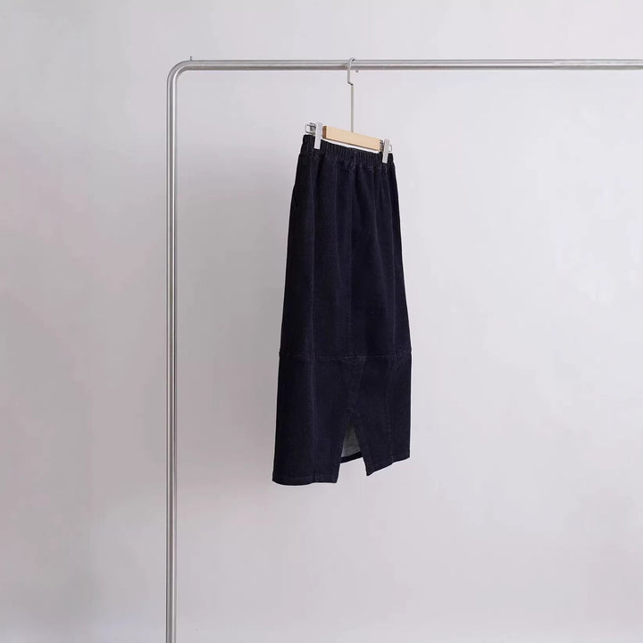 Women Elegant Cut Midi Skirt Mune Fashion