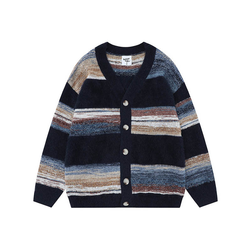 Ladies Fashionable Cardigan with V-Neck Mune Fashion