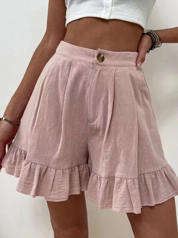 Elegant Ruffled Shorts for Women