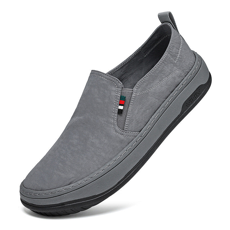 Men's Minimalist Slip-On City Sneaker made of microfiber with shock-absorbing comfort sole Mune Fashion