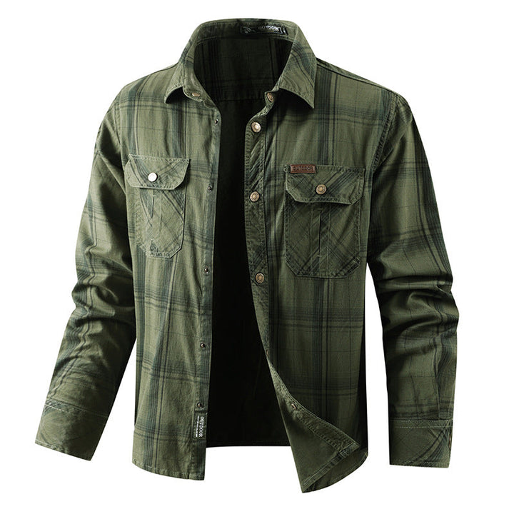 Men's Checkered Casual Shirt Mune Fashion