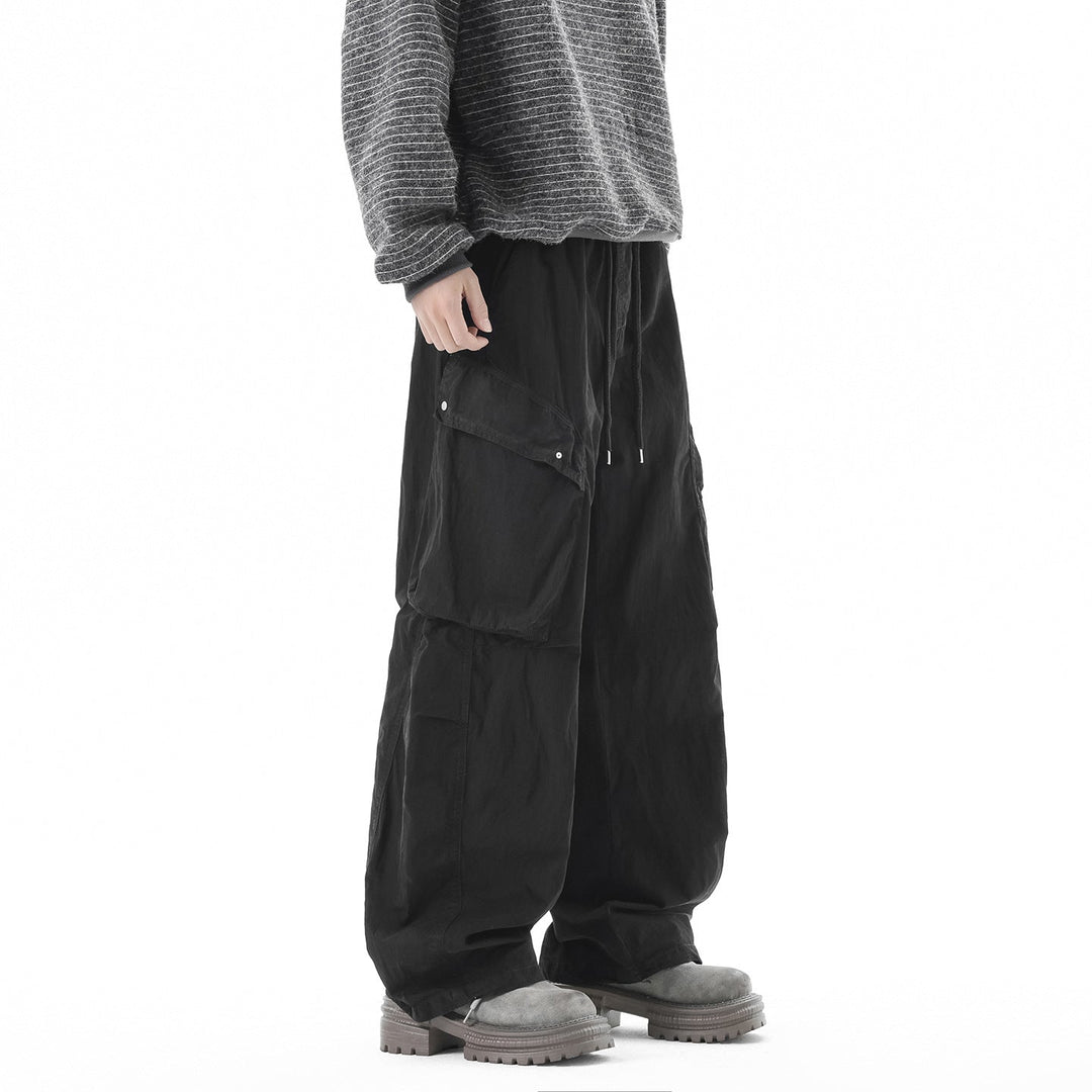 Herren Leichte Cargo-Jogginghose mit Elastikbund, Kordelzug und Mehrzwecktaschen Mune Fashion