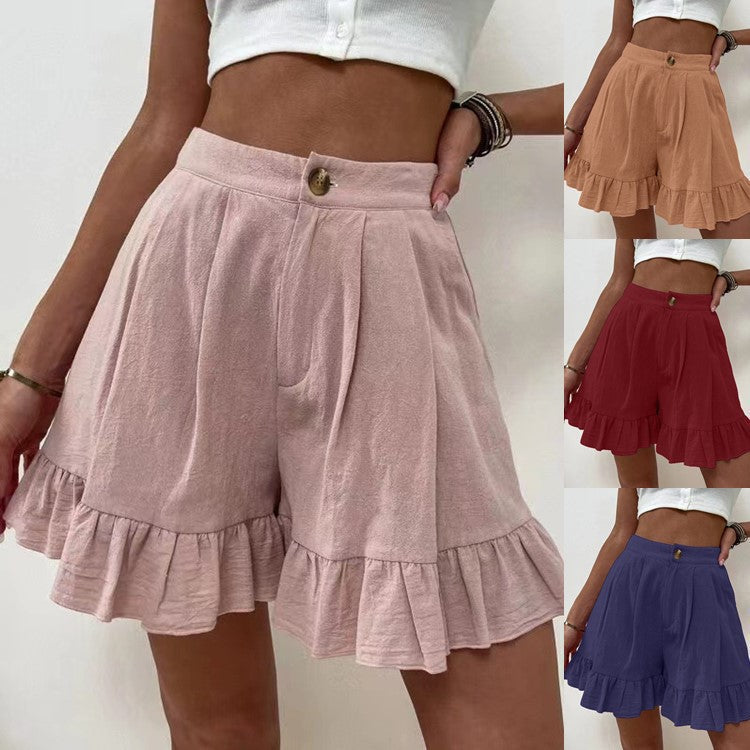 Elegant Ruffled Shorts for Women