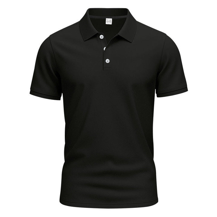 Men's breathable piqué polo shirt short sleeve with button placket Mune Fashion