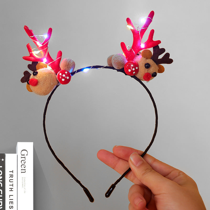 Festive Reindeer Antler Headband