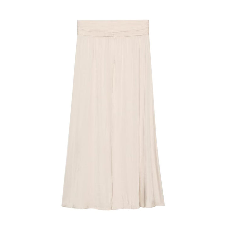 Women's maxi skirt with pleated crinkle look and gathered waistband Mune Fashion