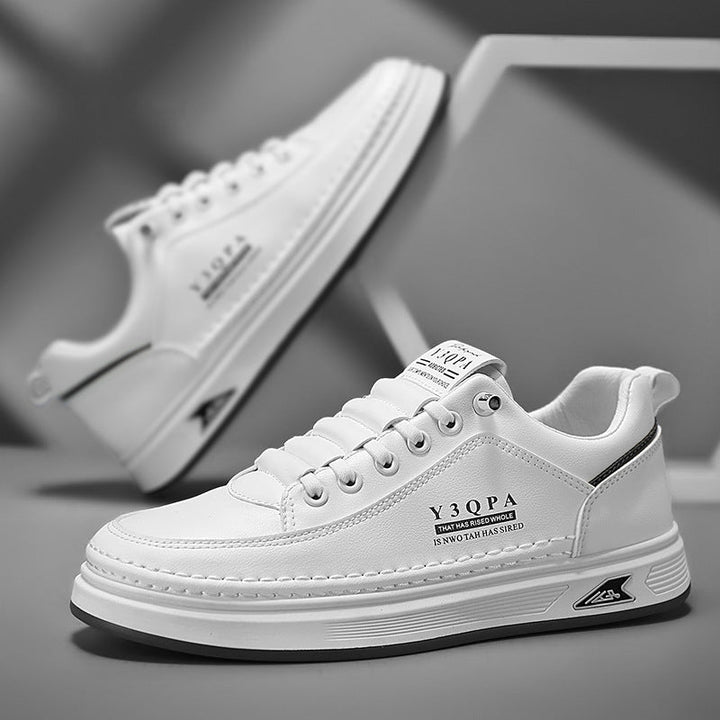Men's Low-Top City Sneaker made of synthetic leather with thick comfort sole and discreet logo embossing Mune Fashion
