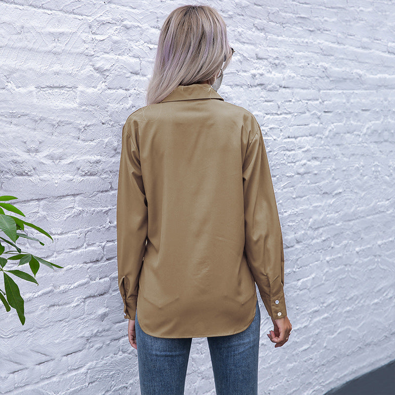 Women Elegant Blouse with Tailoring Mune Fashion
