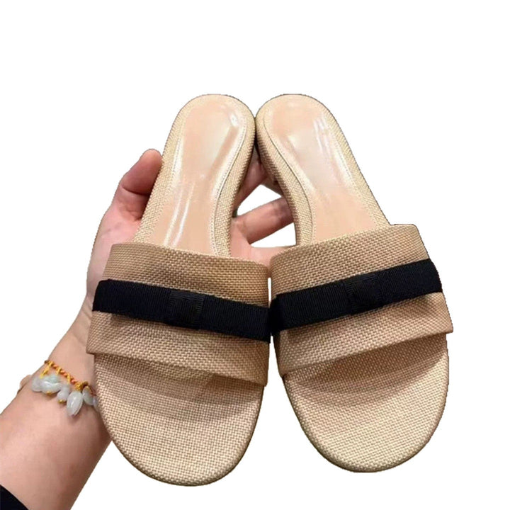 Women's Comfortable and Fashionable Slip-Ons with Wide Strap