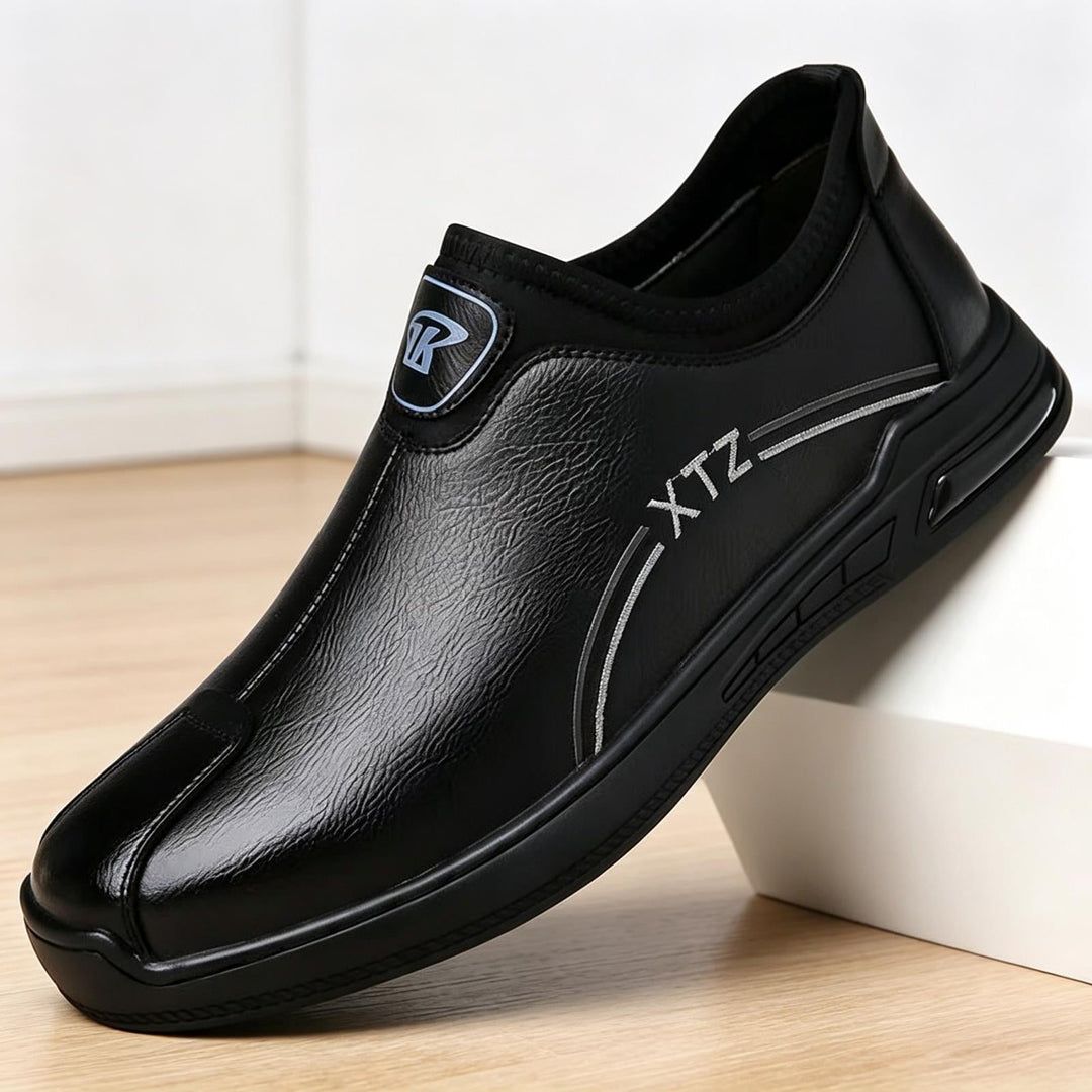 Men's Comfortable Slip-On Leather Sneaker Mune Fashion