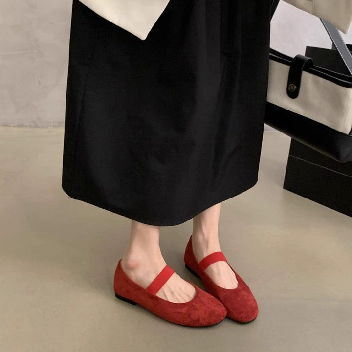 Women's Elegant Ballet Flats with Straps