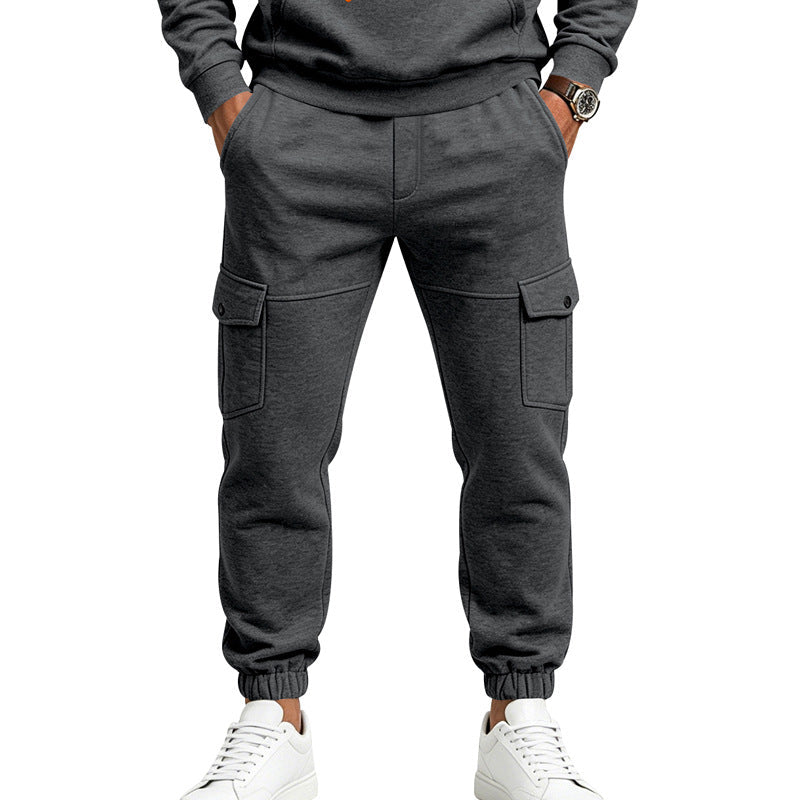 Men's cargo jogging pants with flap pockets and elastic waistband Mune Fashion