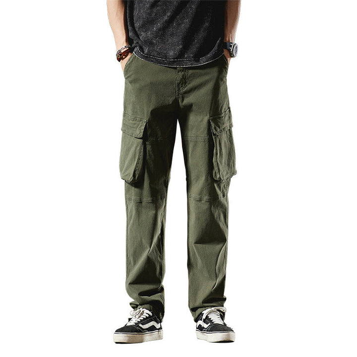 Herren Cargo-Hose im Utility-Look mit Knieabnähern und großen Klappentaschen Mune Fashion
