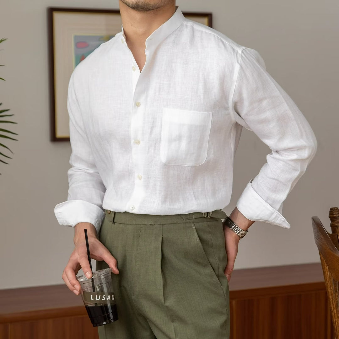 Men's Elegant Long Sleeve Business Shirt Mune Fashion
