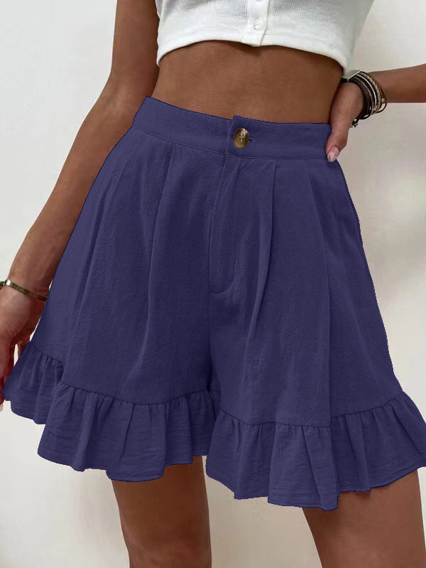 Elegant Ruffled Shorts for Women