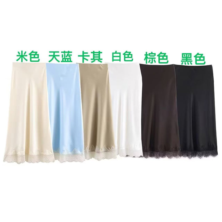 Women's Elegant Nightgown with Delicate Lace Trim