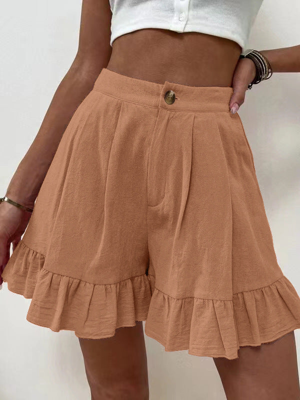Elegant Ruffled Shorts for Women