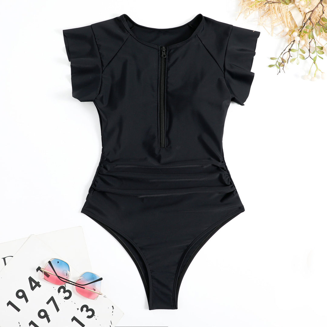 Women's Sporty Swimsuit with Zipper Mune Fashion