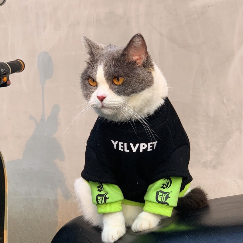 Pet Hoodie Sweatshirt for Cats and Small Dogs