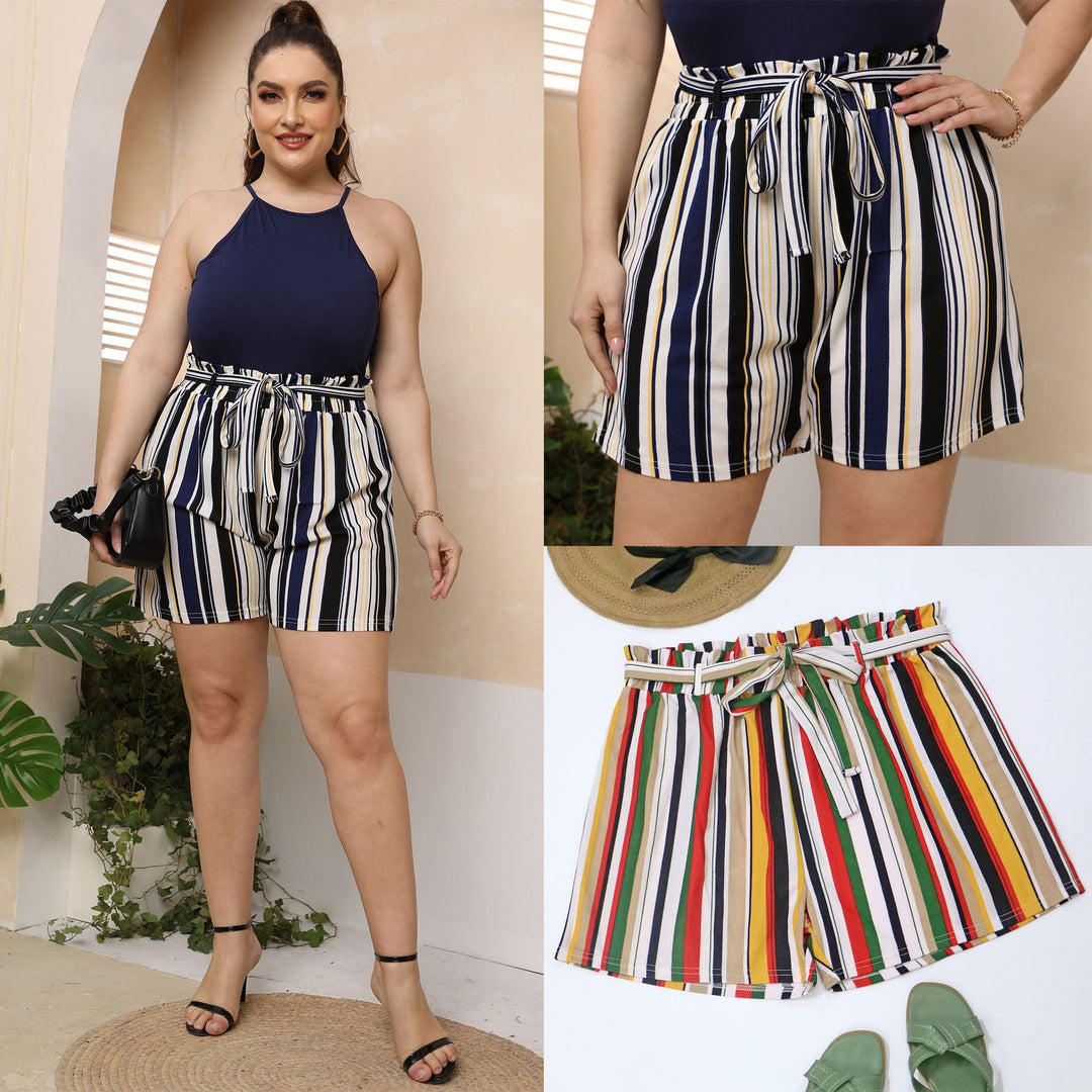 Women's Striped Summer Shorts